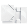 Leitz 3982 WOW carpeta de cartón cierrre elástico blanco metalizado 202832 - 1