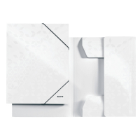 Leitz 3982 WOW carpeta de cartón con 3 solapas blanco metalizado 39820001 202832