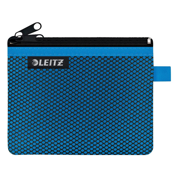 Leitz 4011 WOW Estuche de Malla 2 Compartimentos Azul (S)