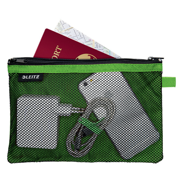 Leitz 4013 WOW Estuche de Malla 2 Compartimentos Verde (L) 40130054 226332 - 2