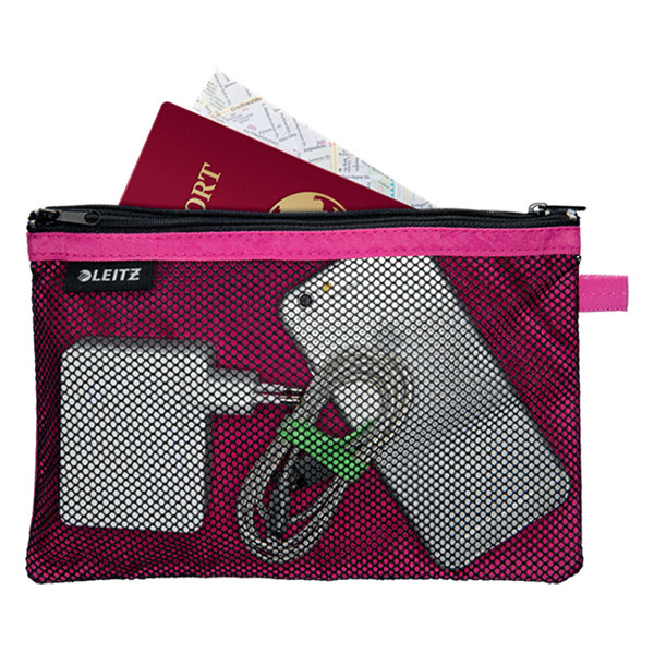 Leitz 4013 WOW Estuche de malla 2 compartimentos Rosa (L) 40130023 226330 - 2