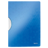 Leitz 4185 WOW carpeta con clip colorclip azul metalizado A4 para 30 páginas