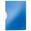 Leitz 4185 WOW colorclip carpeta con clip azul metalizado A4 para 30 páginas 211902 - 1