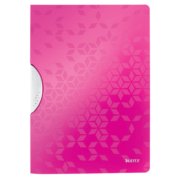 Leitz 4185 WOW colorclip carpeta con clip rosa metalizado A4 para 30 páginas