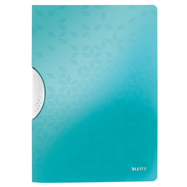 Leitz 4185 WOW colorclip carpeta con clip turquesa metalizado A4 para 30 páginas