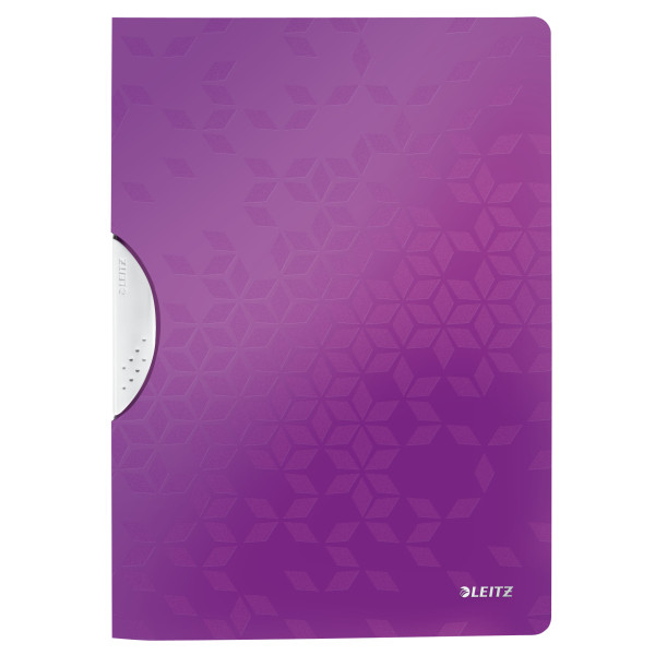 Leitz 4185 WOW colorclip carpeta con clip violeta metalizado A4 para 30 páginas