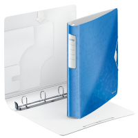 Leitz 4240 WOW carpeta de anillas con 4 anillas en D azul metalizado 42400036 211878