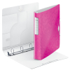 Leitz 4240 WOW carpeta de anillas con 4 anillas en D rosa metalizado 211877 - 1