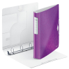 Leitz 4240 WOW carpeta de anillas con 4 anillas en D violeta metalizado 211881 - 1