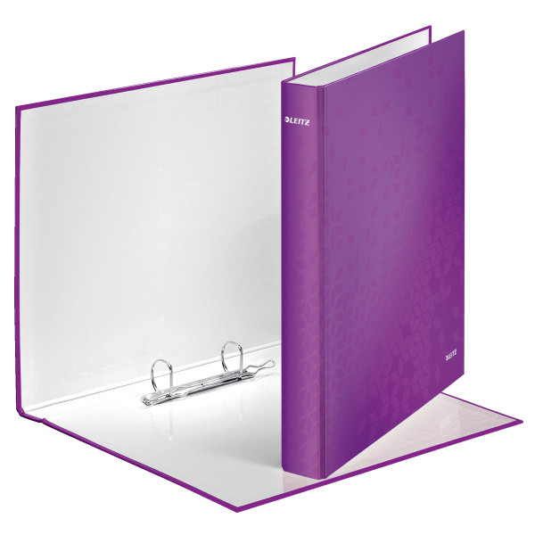 Leitz 4241 WOW carpeta de anillas con 2 anillas en D violeta (40 mm) 42410062 211779 - 1