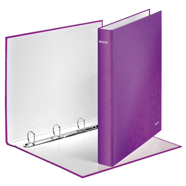 Leitz 4242 WOW carpeta de anillas con 4 anillas en D violeta