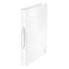 Leitz 4257 WOW carpeta de anillas con 2 juntas tóricas blanco metalizado (32 mm) 210999 - 1