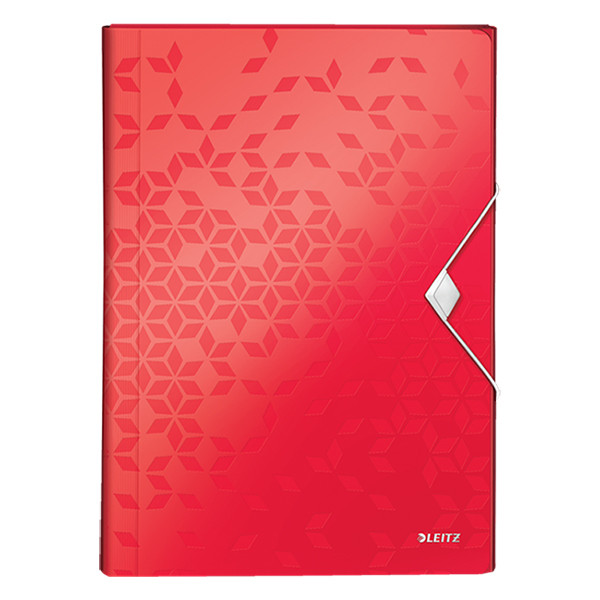 Leitz 4589 WOW carpeta de proyectos roja (6 compartimentos)