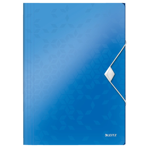 Leitz 4599 WOW carpeta de plástico con de cierrre elástico azul metalizado