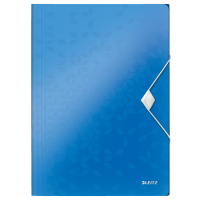 Leitz 4599 WOW carpeta de plástico con de cierrre elástico azul metalizado 45990036 211884