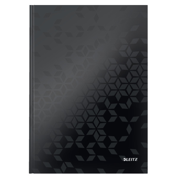 Leitz 4626 WOW Bloc de notas A4 a cuadros 90 gramos 80 hojas negro