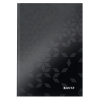 Leitz 4627 WOW Bloc de notas A5 rayado 90 gramos 80 hojas negro 226212 - 1