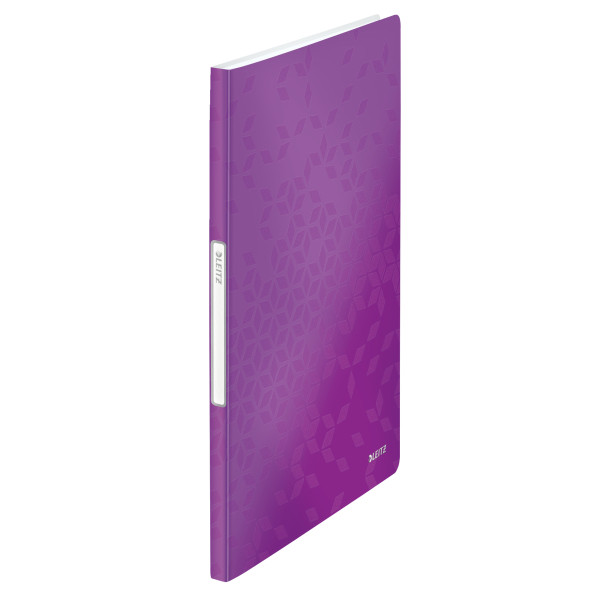 leitz 4631 wow carpeta de fundas a4 morado 20 compartimentos