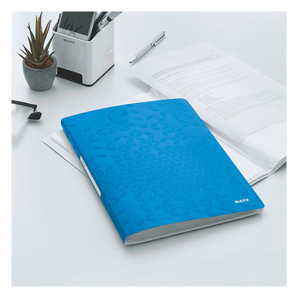 Leitz 4632 WOW carpeta de fundas A4 azul metalizado (40 encartes) 46320036 211728 - 2