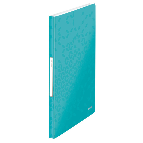 leitz 4632 wow carpeta de fundas a4 turquesa metalizado 40 encartes