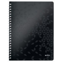 Leitz 4637 WOW cuaderno espiral A4 rayado 80 gramos 80 hojas negro 46370095 226218