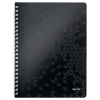 Leitz 4637 WOW cuaderno espiral A4 rayado 80 gramos 80 hojas negro 46370095 226218 - 1