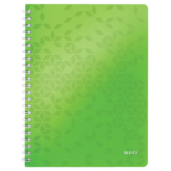 Leitz 4637 WOW cuaderno espiral A4 rayado 80 gramos 80 hojas verde