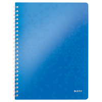 Leitz 4637 WOW cuaderno espiral A4 rayado 80gr 80 hojas azul metalizado 46370036 211982