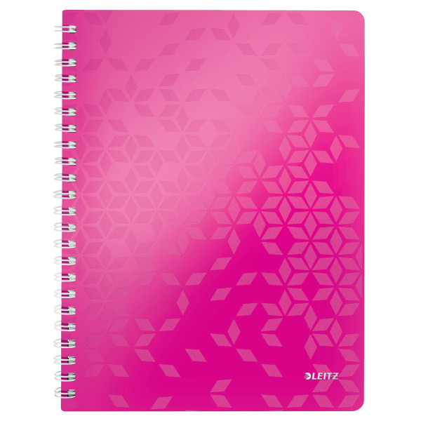 Leitz 4637 WOW cuaderno espiral A4 rayado 80gr 80 hojas rosa metalizado 46370023 211981 - 1