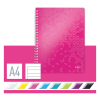 Leitz 4637 WOW cuaderno espiral A4 rayado 80gr 80 hojas rosa metalizado 46370023 211981 - 3