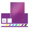 Leitz 4637 WOW cuaderno espiral A4 rayado 80gr 80 hojas violeta metalizado 46370062 211985 - 3