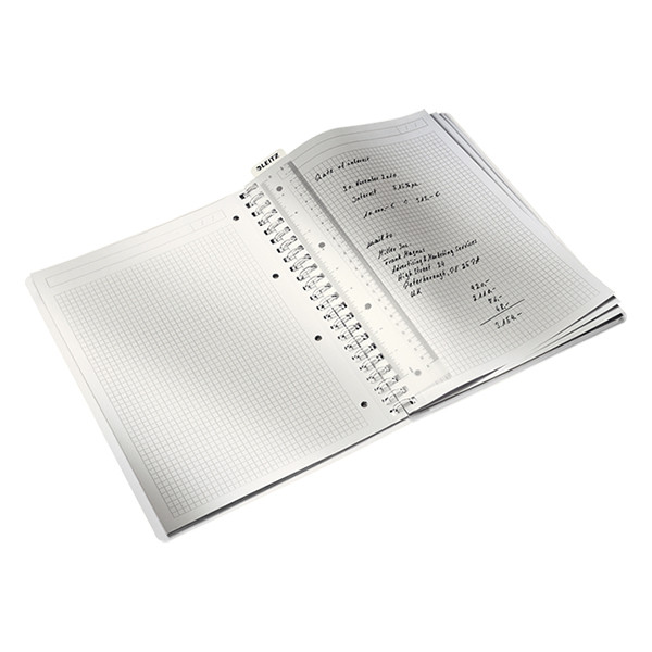 Leitz 4638 WOW cuaderno espiral A4 a cuadros 80gr 80 hojas azul metalizado (4 agujeros) 46380036 211988 - 2