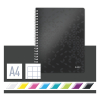 Leitz 4638 WOW cuaderno espiral A4 a cuadros 80gr 80 hojas negro (4 agujeros) 46380095 226221 - 3