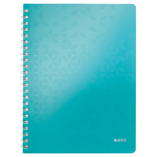 Leitz 4638 WOW cuaderno espiral A4 a cuadros 80gr 80 hojas turquesa metalizado (4 agujeros) 46380051 211990 - 1