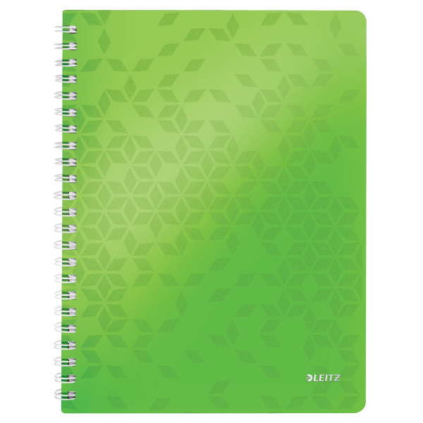 Leitz 4638 WOW cuaderno espiral A4 a cuadros 80gr 80 hojas verde (4 agujeros) 46380054 226222 - 1