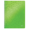 Leitz 4638 WOW cuaderno espiral A4 a cuadros 80gr 80 hojas verde (4 agujeros) 46380054 226222