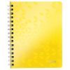 Leitz 4639 WOW cuaderno espiral A5 rayado 80 gramos 80 hojas amarillo (2 agujeros) 46390016 226226