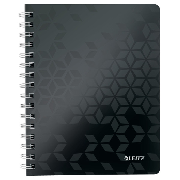 Leitz 4639 WOW cuaderno espiral A5 rayado 80 gramos 80 hojas negro (2 agujeros) 46390095 226224 - 1
