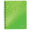 Leitz 4639 WOW cuaderno espiral A5 rayado 80 gramos 80 hojas verde (2 agujeros) 226225 - 1