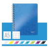 Leitz 4641 WOW cuaderno espiral A5 a cuadros 80gr 80 hojas azul metalizado 46410036 226001 - 5