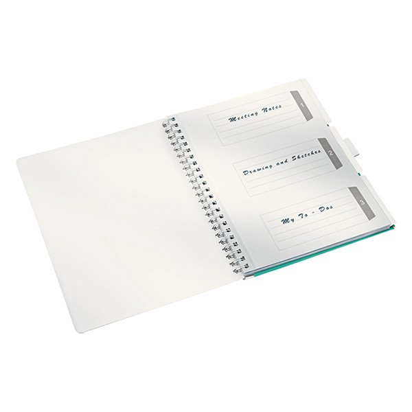 Leitz 4644 WOW book cuaderno A4 rayado 80 gramos 80 hojas turquesa metalizado 46440051 211860 - 4