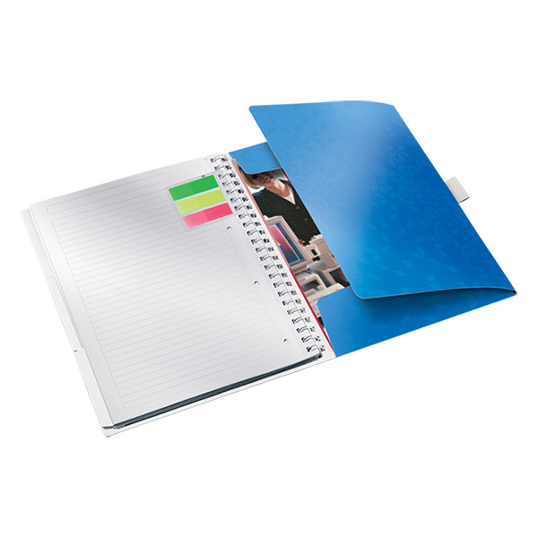Leitz 4644 WOW cuaderno A4 rayado 80 gramos 80 hojas azul metalizado 46440036 211733 - 2