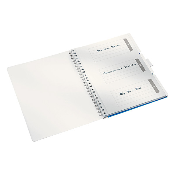 Leitz 4644 WOW cuaderno A4 rayado 80 gramos 80 hojas azul metalizado 46440036 211733 - 4