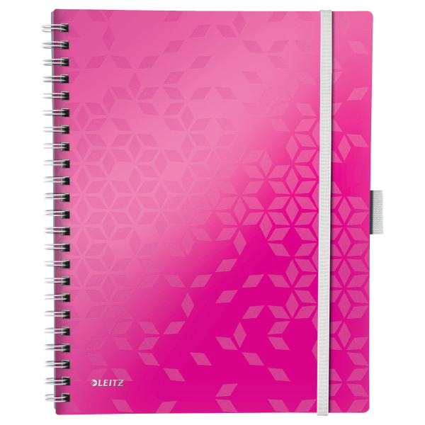 Leitz 4644 WOW cuaderno A4 rayado 80 gramos 80 hojas rosa metalizado 46440023 211857 - 1
