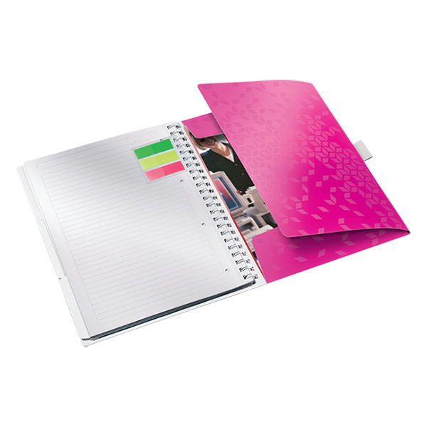 Leitz 4644 WOW cuaderno A4 rayado 80 gramos 80 hojas rosa metalizado 46440023 211857 - 2