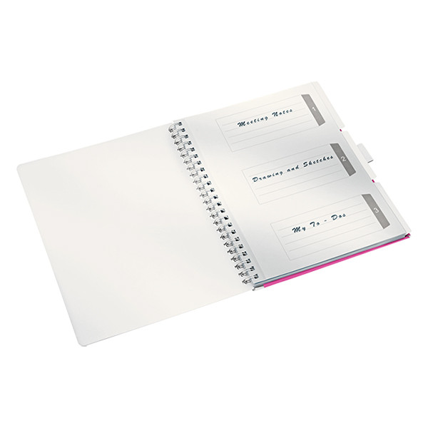 Leitz 4644 WOW cuaderno A4 rayado 80 gramos 80 hojas rosa metalizado 46440023 211857 - 4
