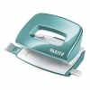 Leitz 5060 WOW mini perforadora con 2 orificios turquesa metalizado (10 hojas) 50601051 226009