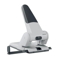 Leitz 5180 Perforadora de 2 orificios plateada para trabajo pesado (65 hojas) 211396