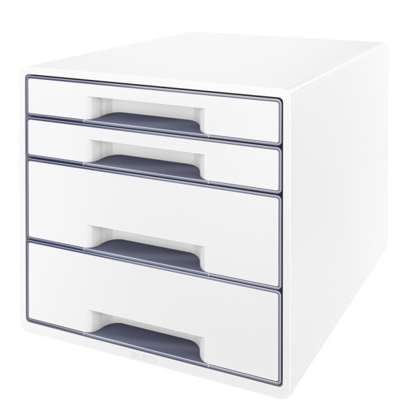 Leitz 5213 WOW Cajonera blanco/gris (4 cajones)
