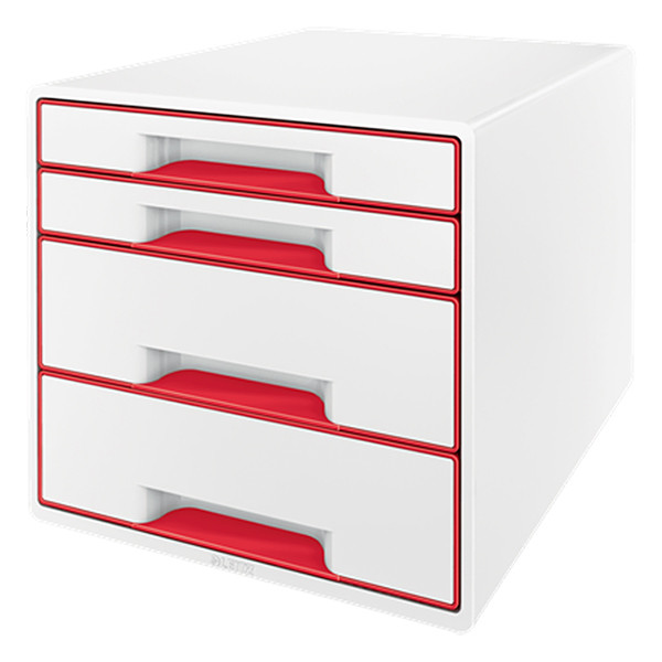 Leitz 5213 WOW cajonera roja (4 cajones)